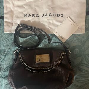 Marc Jacobs Black Leather Crossbody Bag